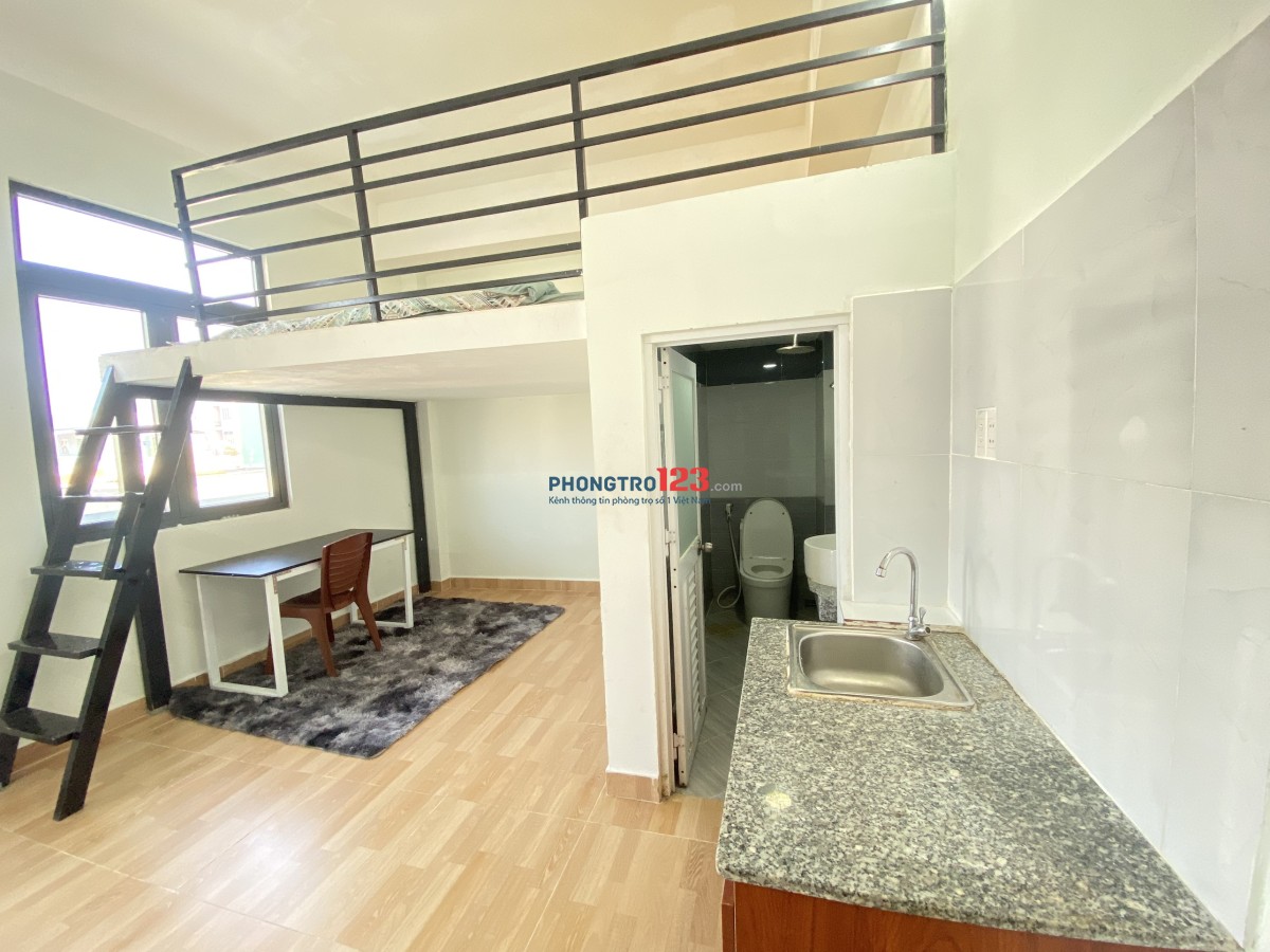 Cho thuê căn hộ full nội thất gác lớn ngay Nguyễn Duy Trinh Quận 2