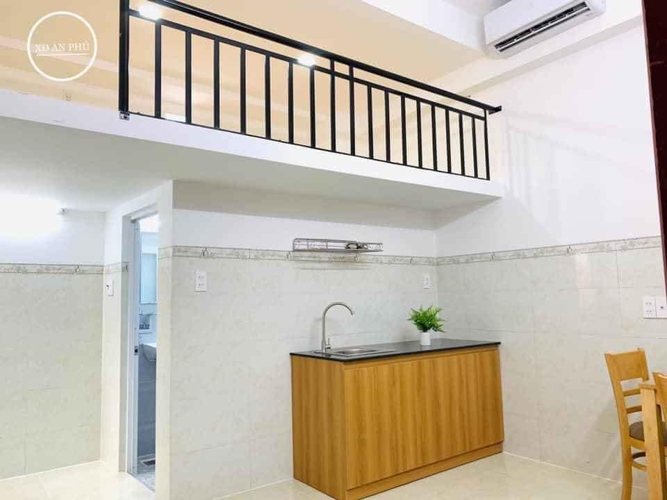 Phòng Trọ Giá Rẻ 25m2 Gác Cao Máy Lạnh Mới gần Đại Học Văn Lang