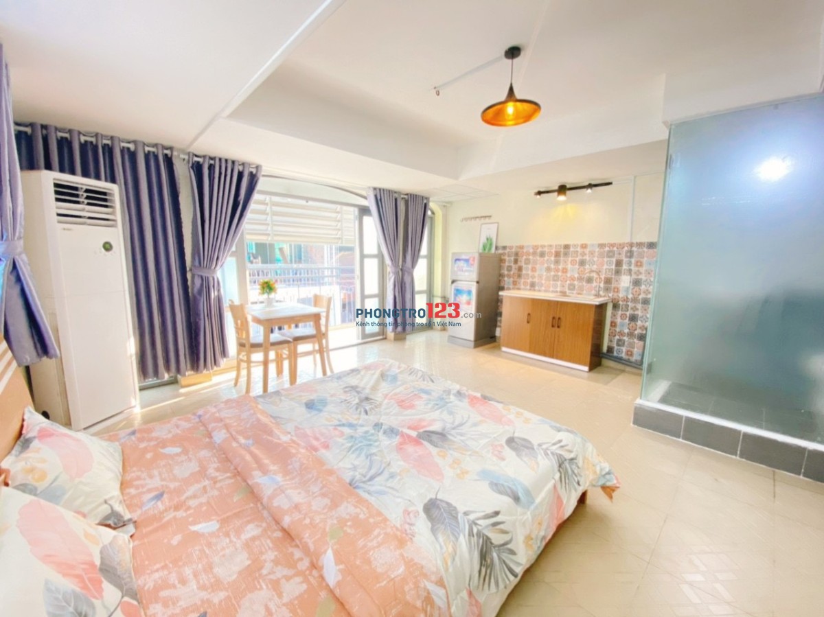 Cho thuê Studio cửa sổ lớn rất xinh xắn rộng thoáng đường Bình Giã