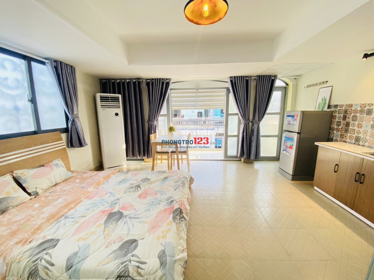 Cho thuê Studio cửa sổ lớn rất xinh xắn rộng thoáng đường Bình Giã