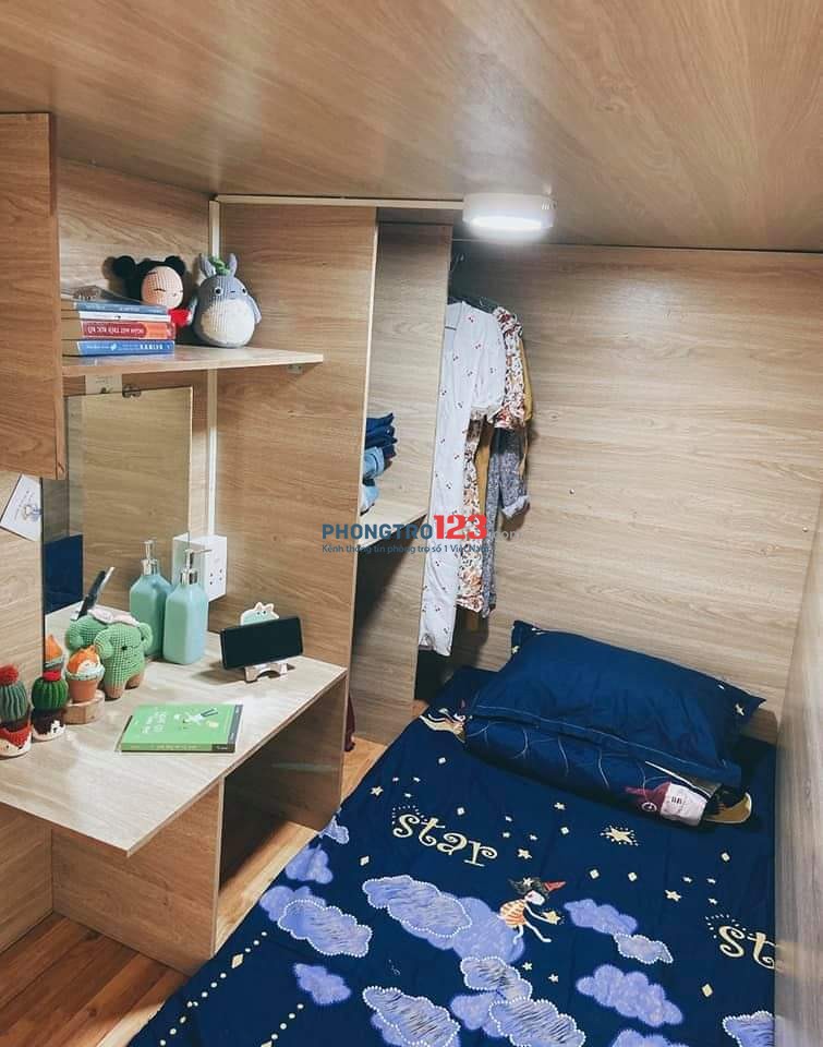 Sleepbox Bình thạnh có cửa khóa riêng giá chỉ 1tr700