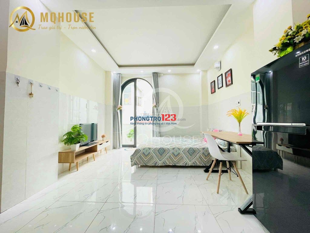 Nhanh Tay_GIẢM 500K/T CHDV STUDIO BAN CÔNG CỬA SỔ Mới Siêu Đẹp Full Nội Thất