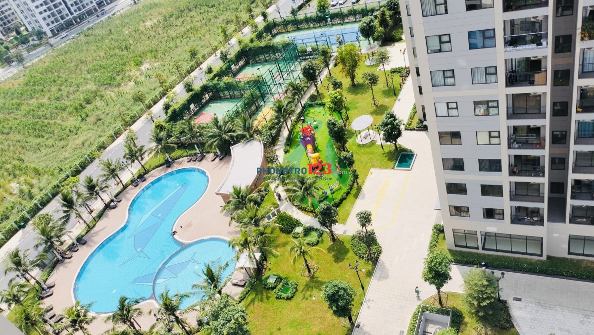 Cho Thuê Căn Hộ Vinhomes Quận 9 2PN 2WC 59m2 Bếp Rèm Gần ĐH FPT