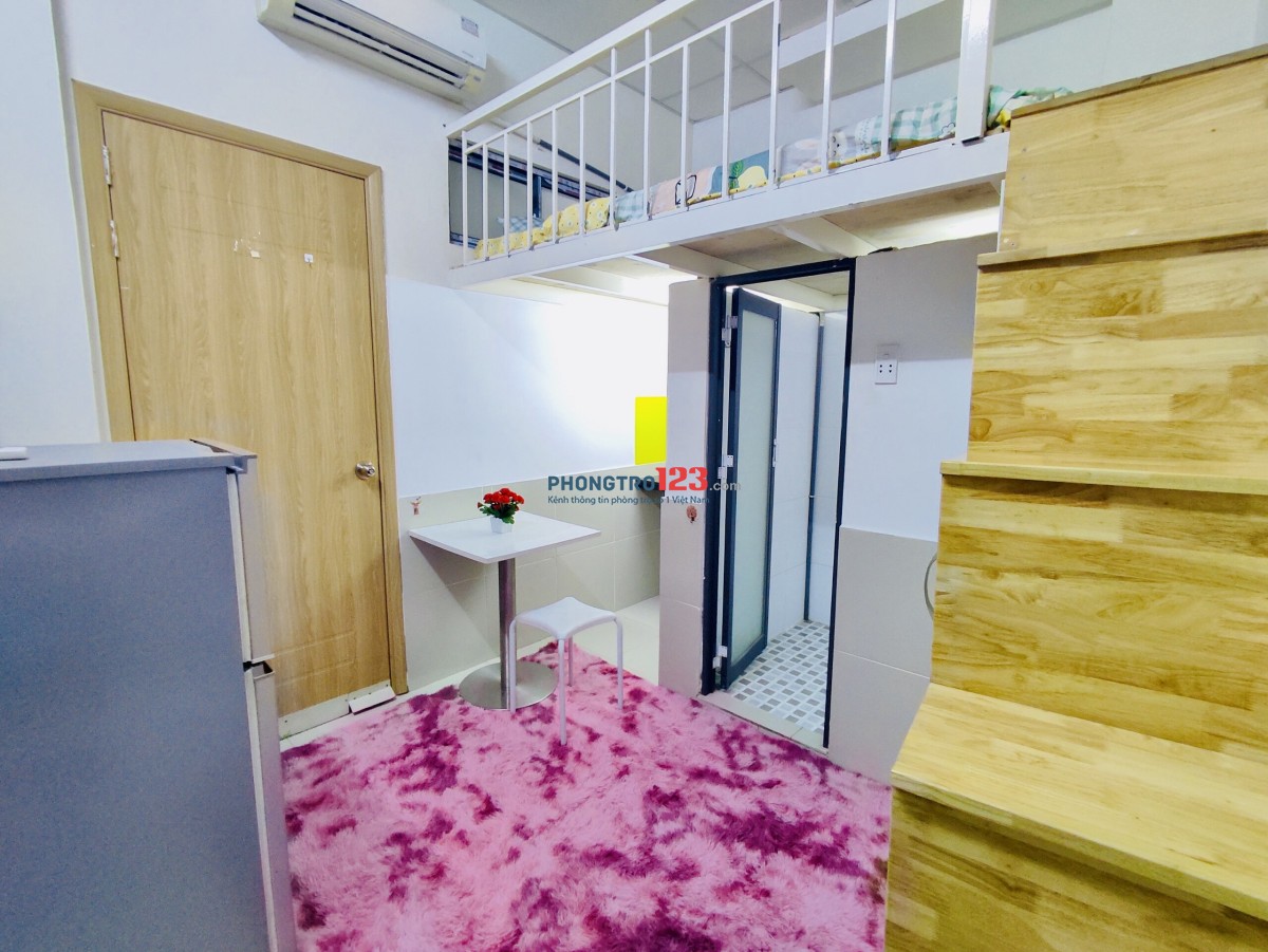 Phòng Gác ĐẸP Full Nội Thất Giá Mềm PHAN VĂN TRỊ Bình Thạnh Gần Emart