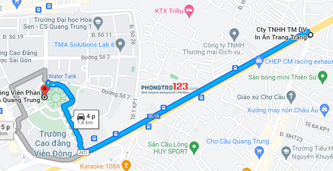 Cho Thuê Phòng Mới Giá Rẻ - Có Ban Công - Tách Bếp - Cách Công Viên Phần Mềm Quang Trung 2km