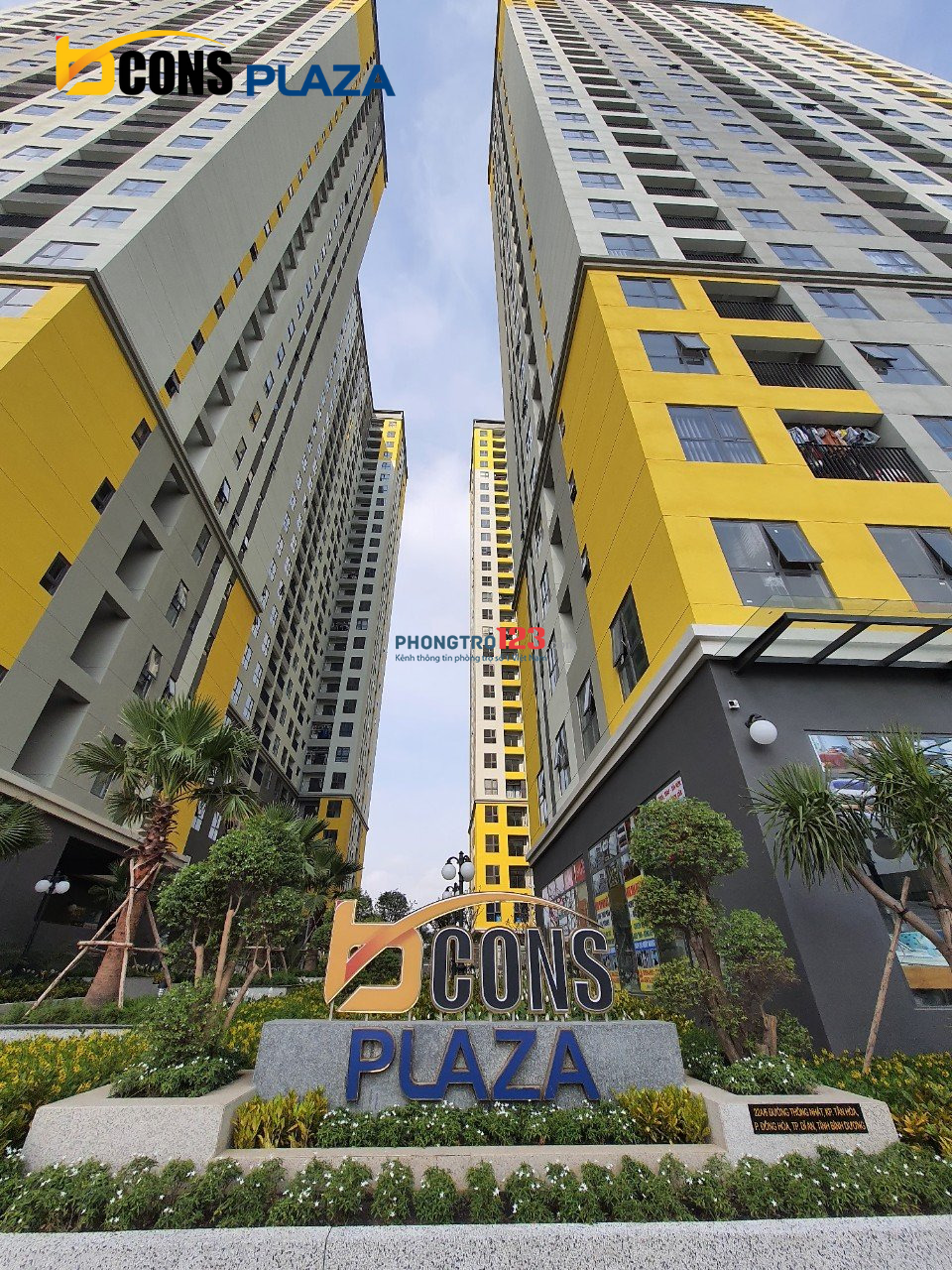 Cho thuê căn 2pn Bcons Plaza giá ưu đãi 6,5 triệu, bao phí (full nội thất), ngay gần Siêu thị Go Big C