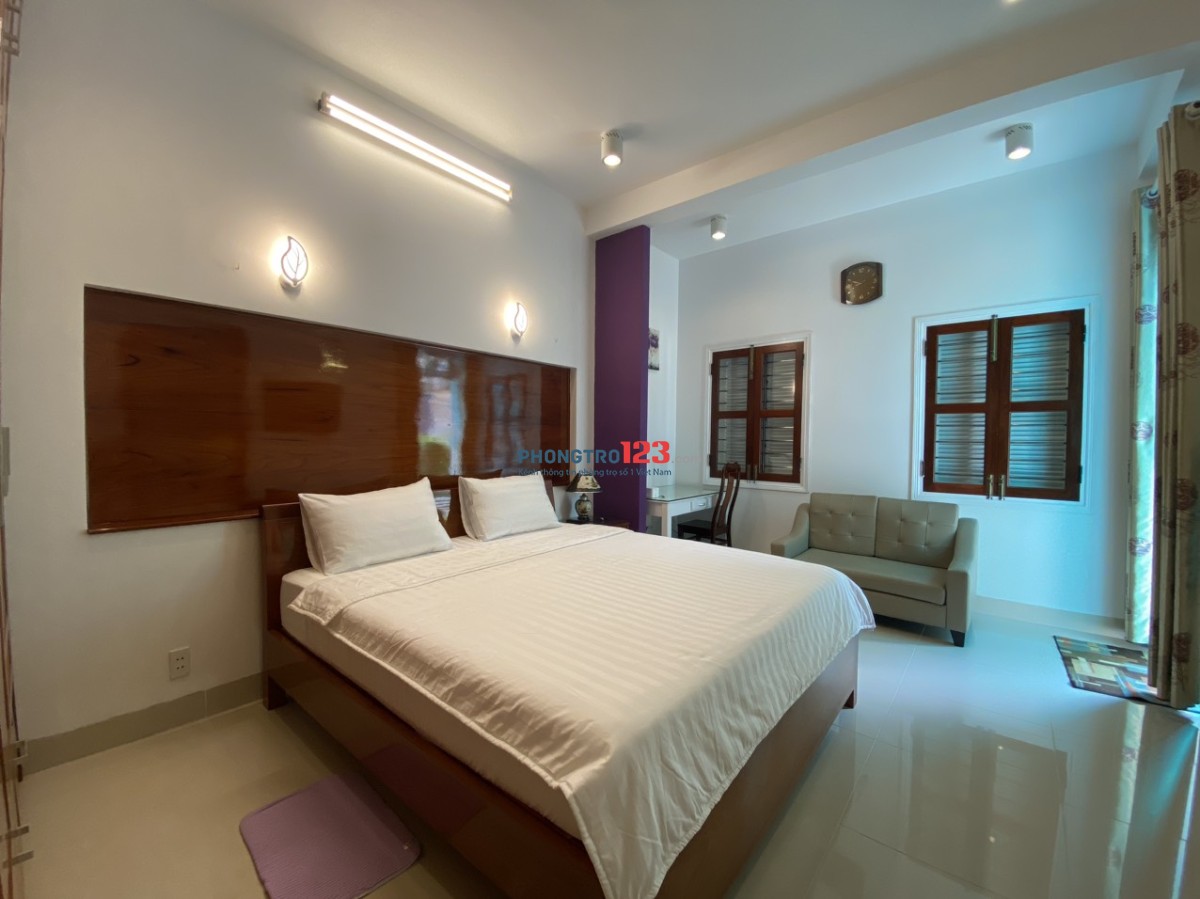 Cho thuê căn hộ 1 phòng ngủ sân vườn Nguyễn Văn Thoại 9 triệu/tháng