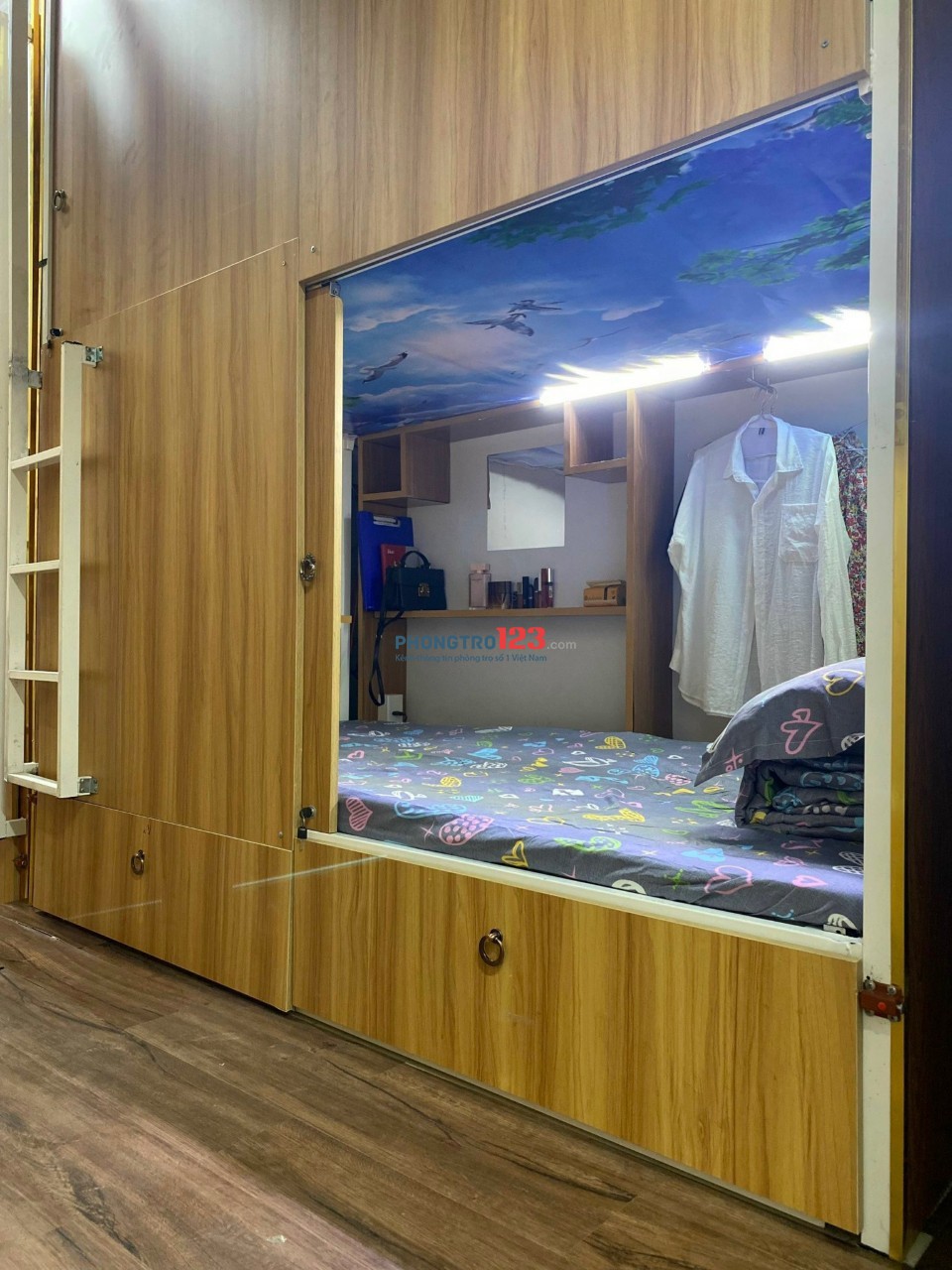 Cho thuê phòng ở ghép dạng Sleep Box 1 người ở riêng tư giá rẻ Quận Tân Bình