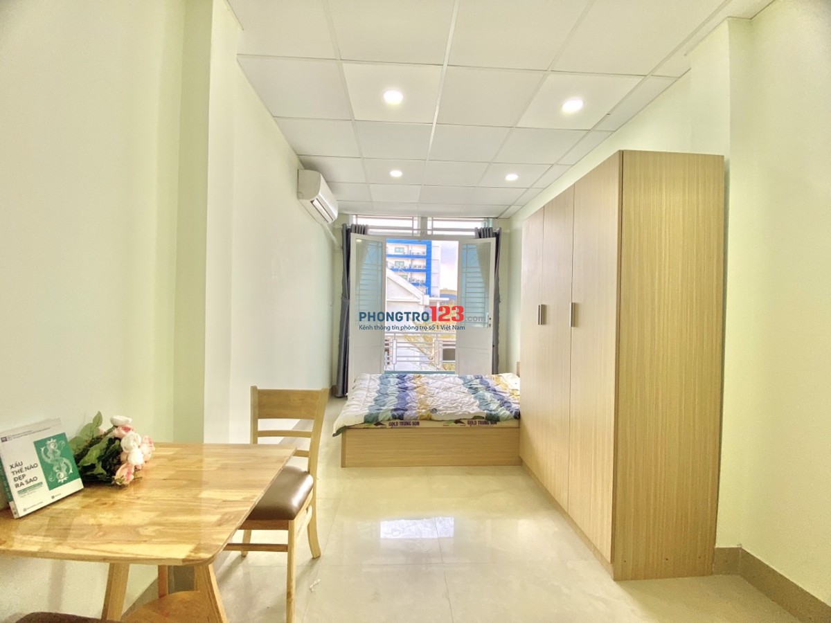 Cho thuê phòng mới xây 30m2 + full nội thất, phường 2, Tân Bình