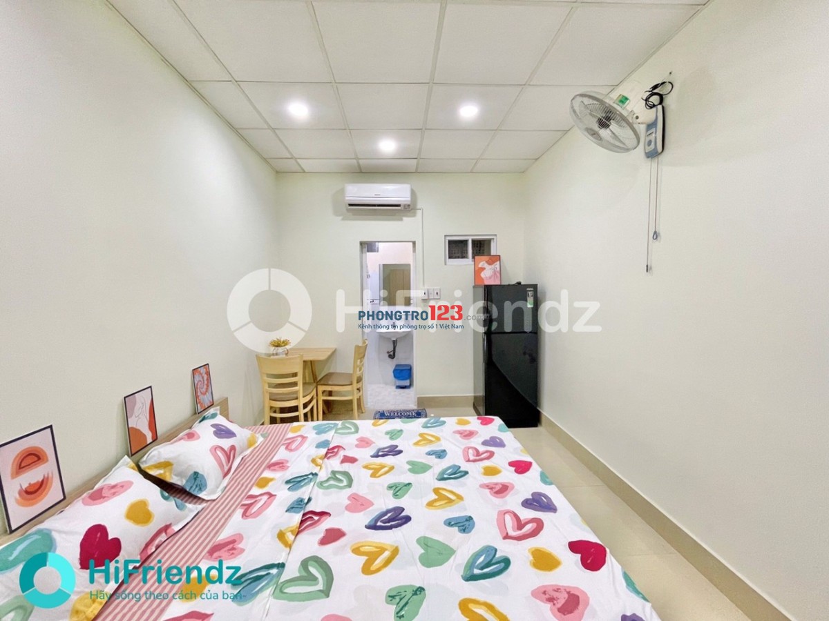 Cho thuê phòng mới xây 30m2 + full nội thất, phường 2, Tân Bình