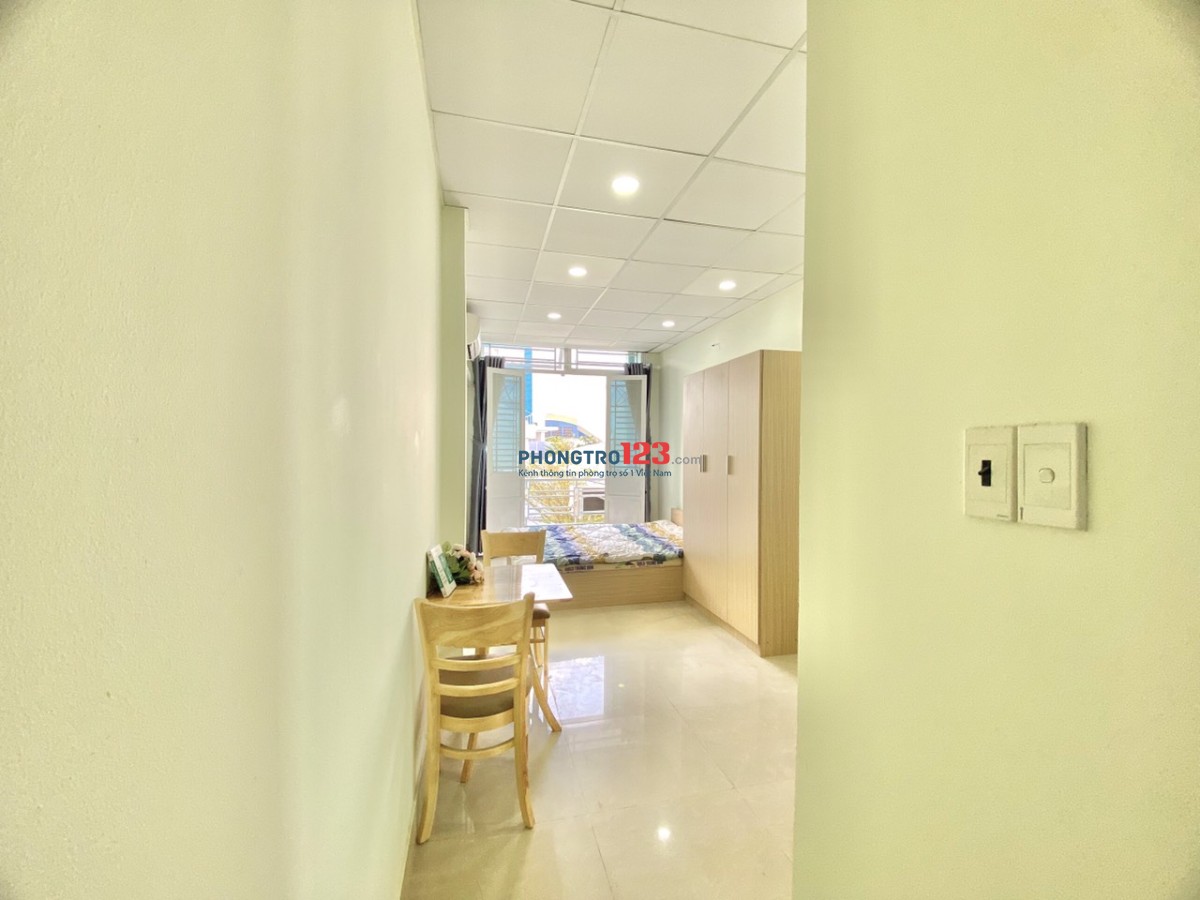 Cho thuê phòng mới xây 30m2 + full nội thất, phường 2, Tân Bình