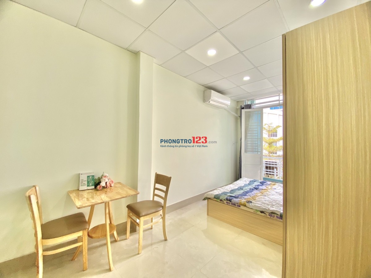 Cho thuê phòng mới xây 30m2 + full nội thất, phường 2, Tân Bình