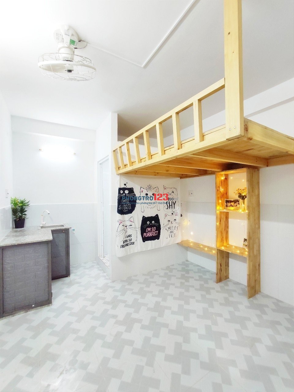 Phòng trọ sạch sẽ thoáng mát Tân Bình