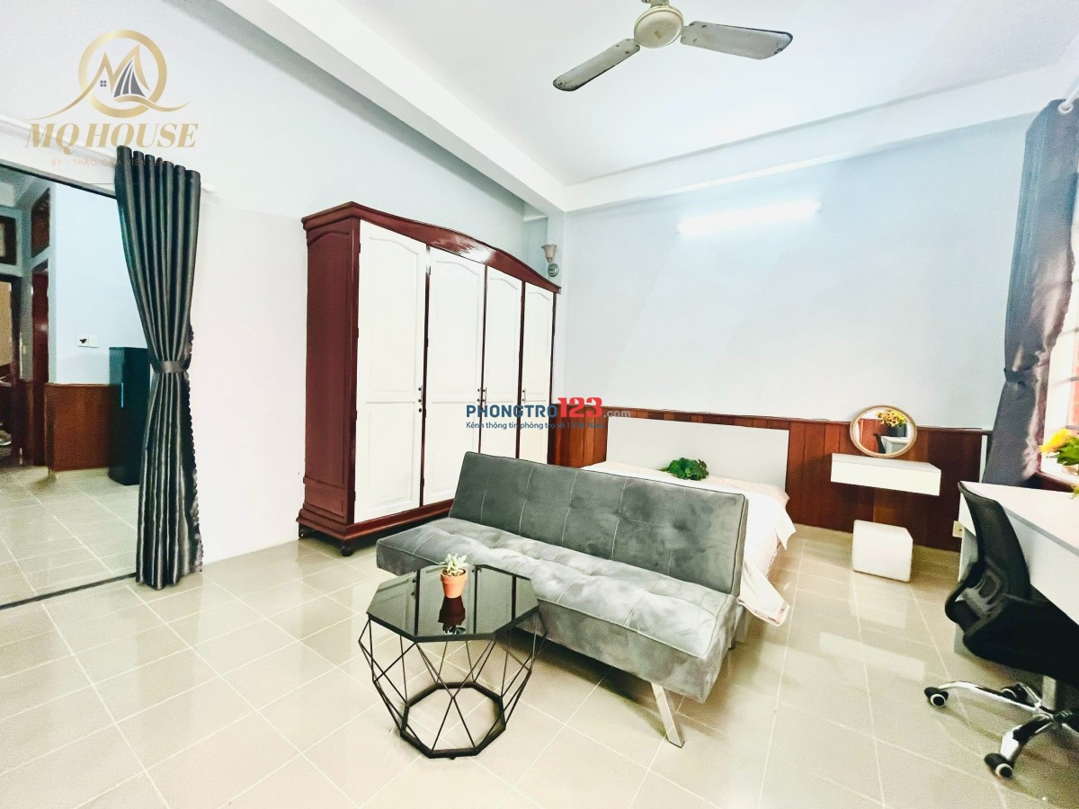 Hot -căn hộ 1 phòng ngủ tách bếp có ban công full nội thất tại Phan Văn Trị
