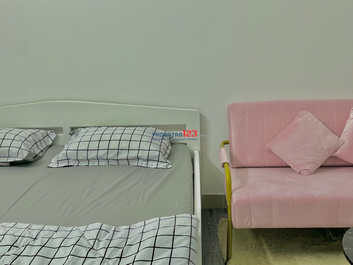 Siêu xinh -căn hộ 1 phòng ngủ full nội thất tại Hoa Lan