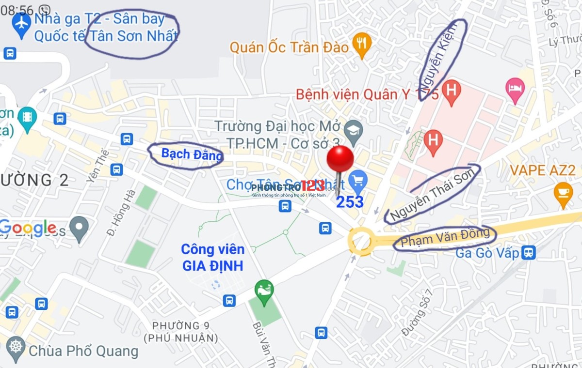 Căn hộ 1PN tách bếp riêng Nội Thất ban công 38m2 gần Sân Bay Công Viên Gia Định