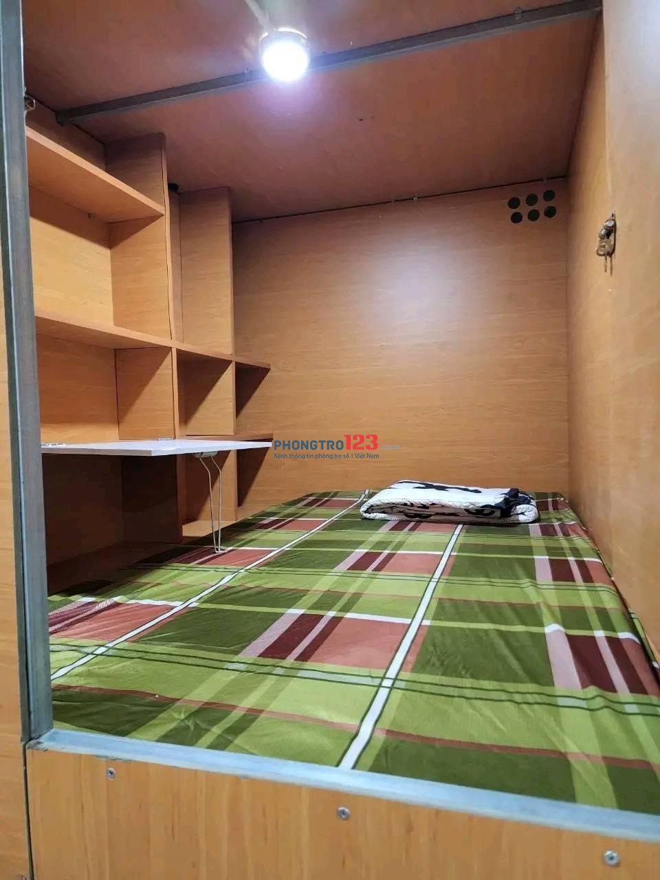 Cho thuê sleepbox cao cấp mới 100%, đầy đủ nội thất, giá rẻ tại Quận Tân Phú gần Đại Học Văn Hiến