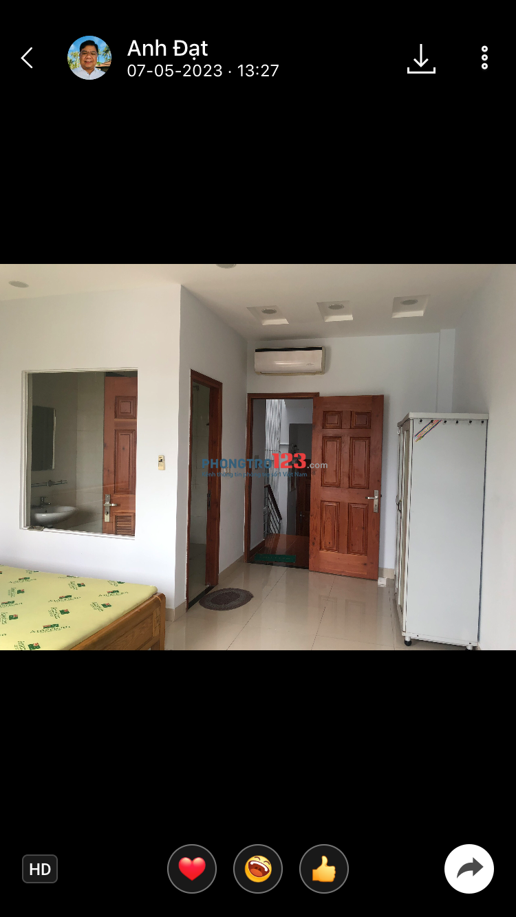Chính Chủ Cho Thuê Phòng Đẹp Mới Xây , An Ninh, DT :30m2 Giá 3.5 triệu / tháng