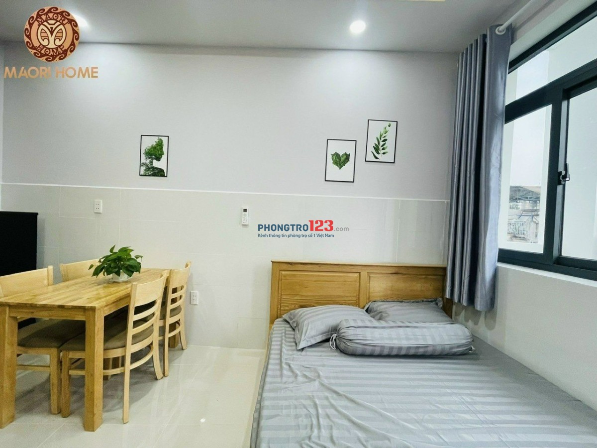 Cho thuê căn hộ mới xây_sạch đẹp_full nội thất_Bancol,cửa sổ_Dương Quảng Hàm