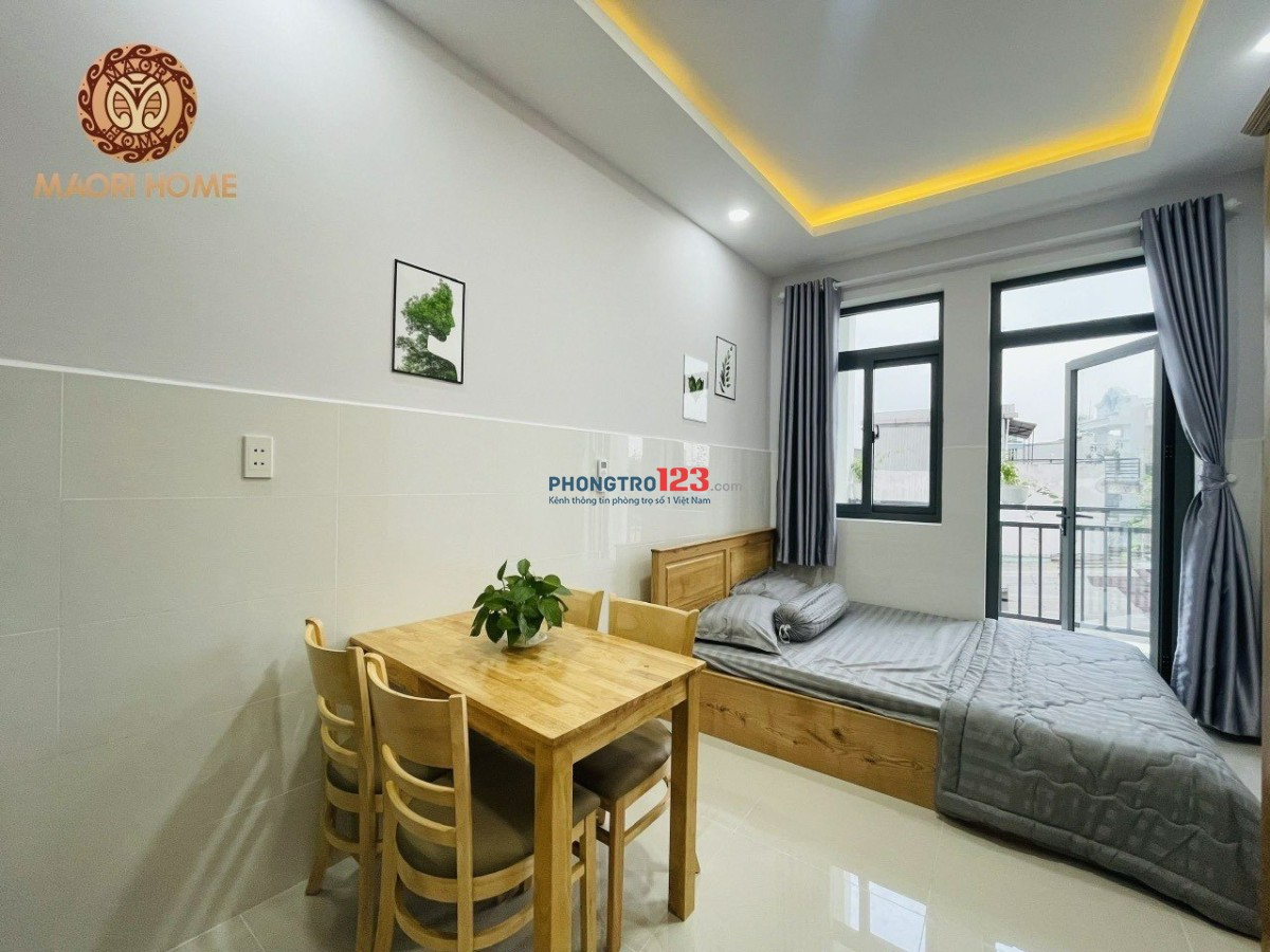 Cho thuê căn hộ mới xây_sạch đẹp_full nội thất_Bancol,cửa sổ_Dương Quảng Hàm