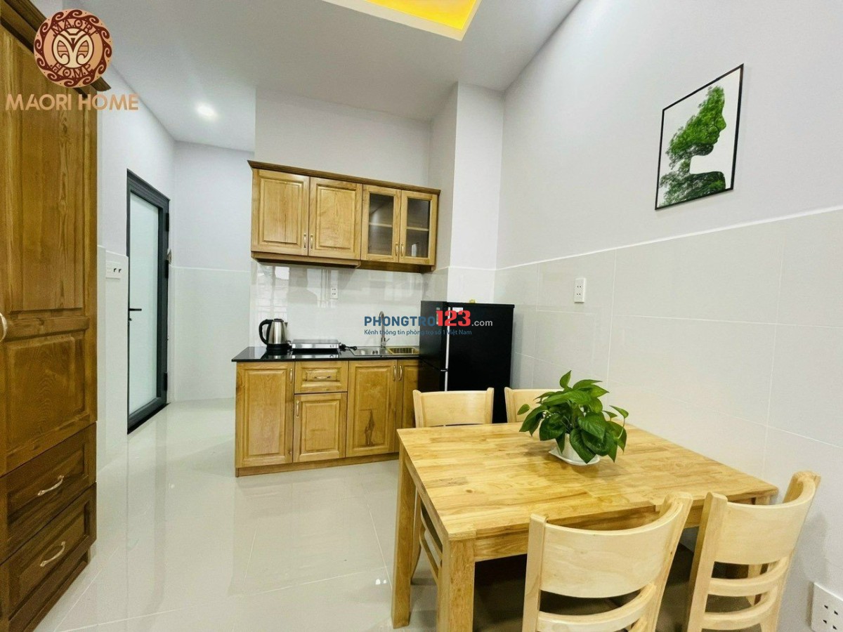 Cho thuê căn hộ mới xây_sạch đẹp_full nội thất_Bancol,cửa sổ_Dương Quảng Hàm
