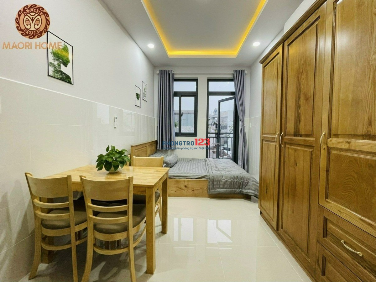 Cho thuê căn hộ mới xây_sạch đẹp_full nội thất_Bancol,cửa sổ_Dương Quảng Hàm