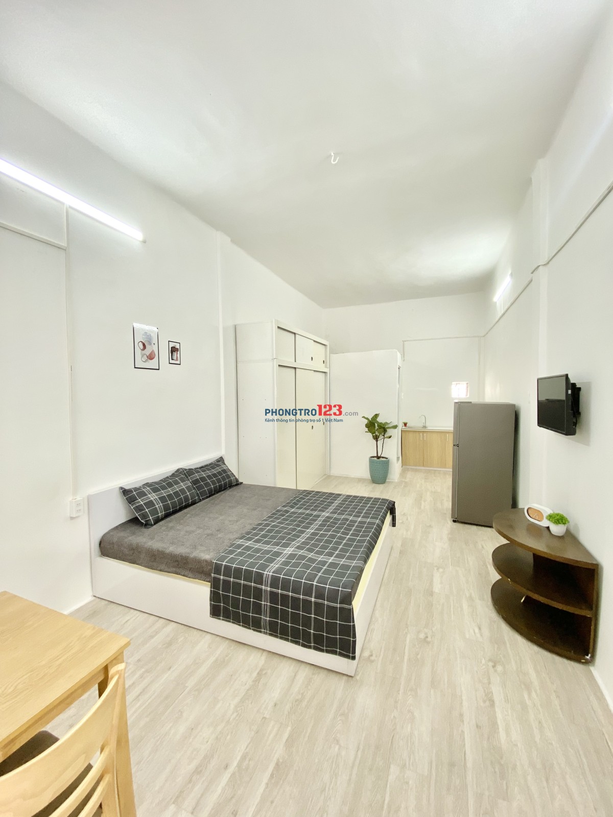 Phòng duplex nội thất mới, có kệ bếp, trung tâm Quận 1 gần công viên 23/9