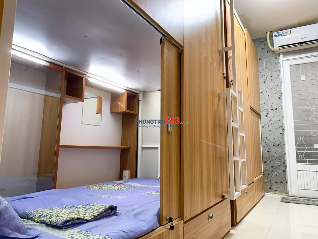 Cho thuê sleepbox cao cấp, đầy đủ nội thất, giá rẻ tại Quận Tân Phú gần Đại Học Văn Hiến