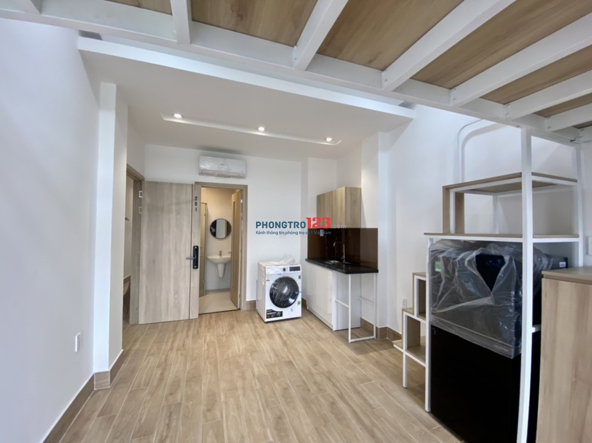 Ngon bổ rẻ duplex studio mới ting full nội thất máy giặt riêng dạng chung cư mini