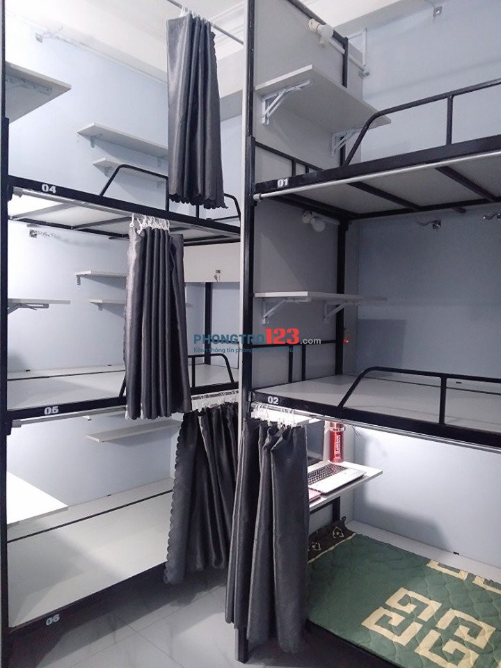 Cho thuê phòng KTX tiện nghi 900k/giường full nội thất gần Hàng Xanh