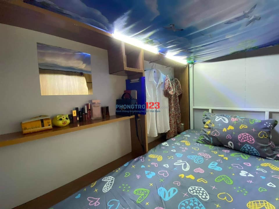 Cho thuê sleepbox cao cấp, đầy đủ nội thất, giá rẻ tại Quận Tân Phú gần Đại Học Văn Hiến