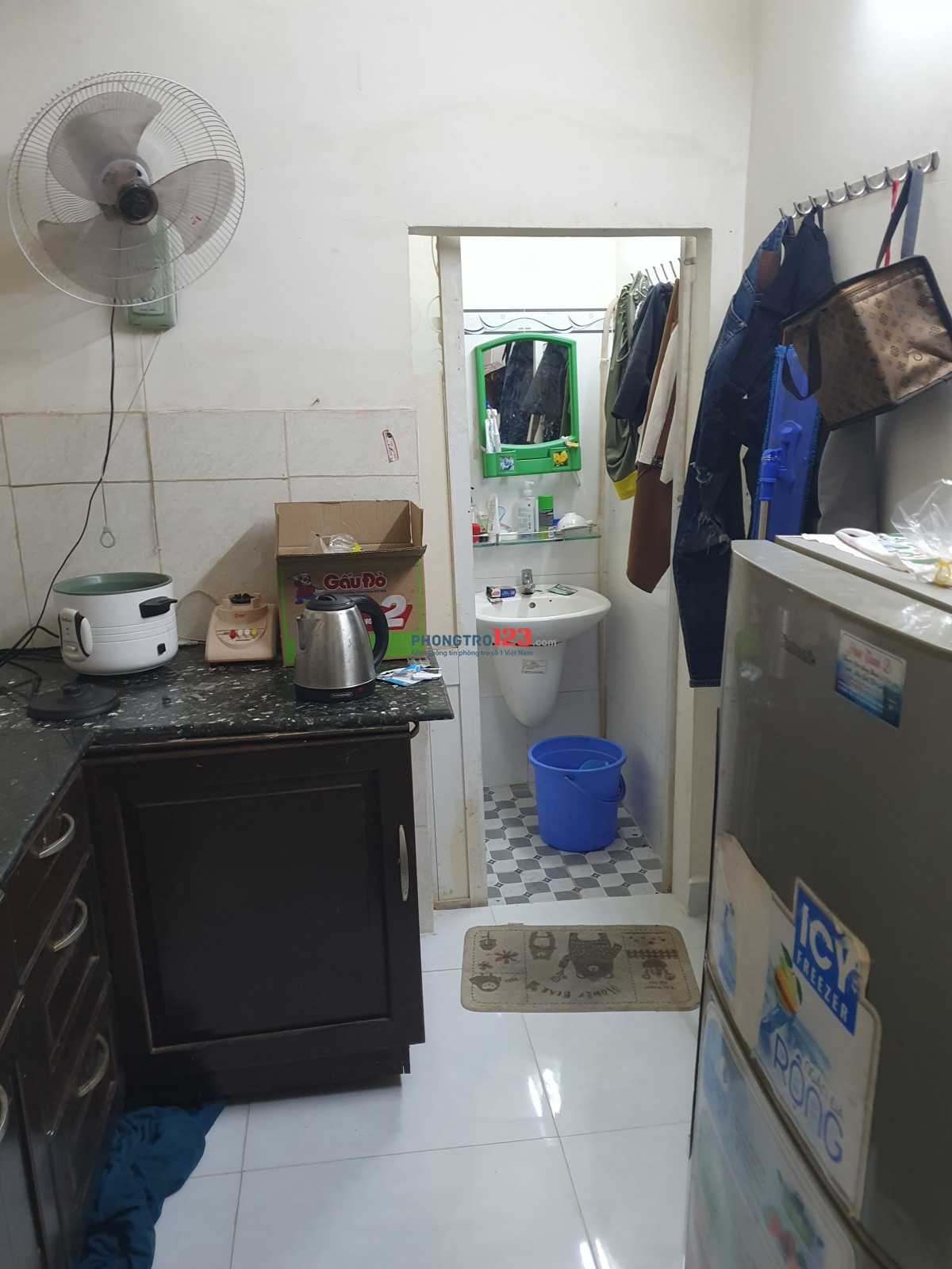 Nhà nguyên căn cho thuê ,full nội thất, gần chợ