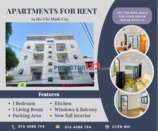 NEW APARMENTS FOR RENT - Khai trương căn hộ dịch vụ giá rẻ ngay tại quận 7