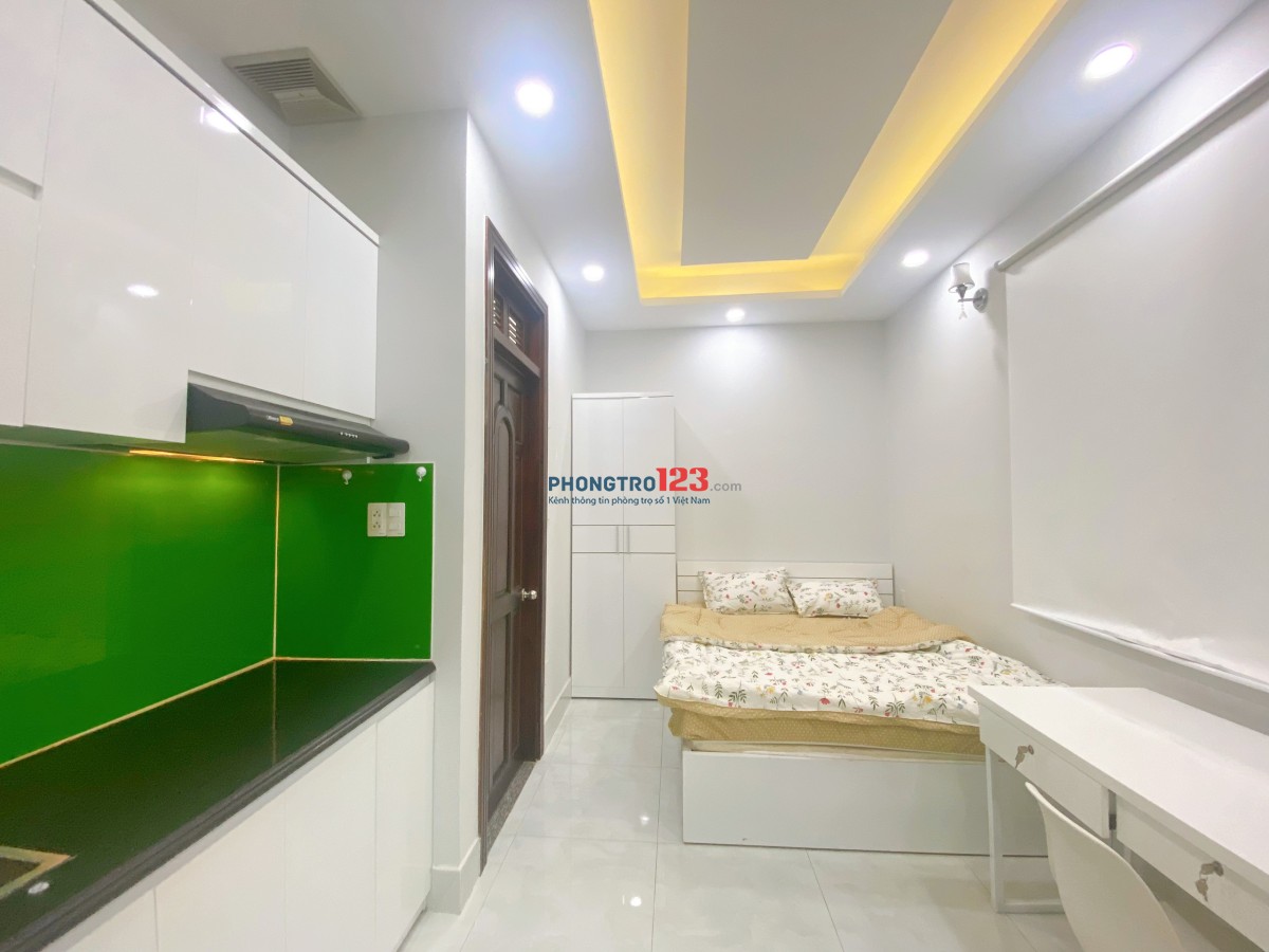 Cho thuê phòng studio đầy đủ nội thất, sạch sẽ, thoáng mát ngay gần cầu Phú Mỹ