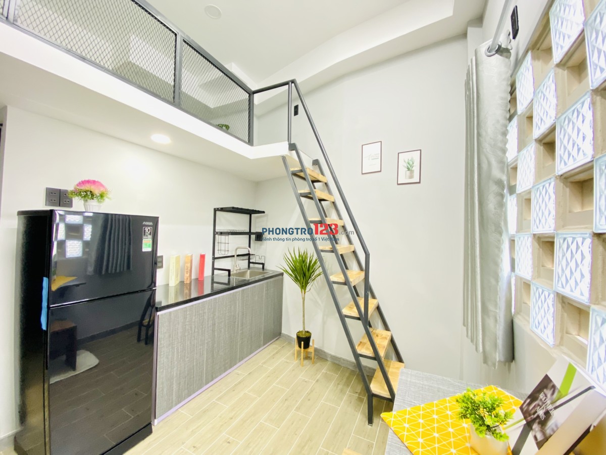 DUPLEX thang máy, tiện nghi đầy đủ sang xịn mịn, hẻm oto