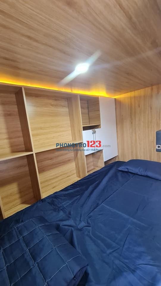 Cho thuê sleepbox cao cấp, đầy đủ nội thất, giá rẻ tại Quận Tân Phú gần Đại Học Văn Hiến