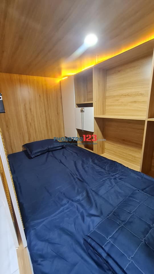 Cho thuê sleepbox cao cấp, đầy đủ nội thất, giá rẻ tại Quận Tân Phú gần Đại Học Văn Hiến