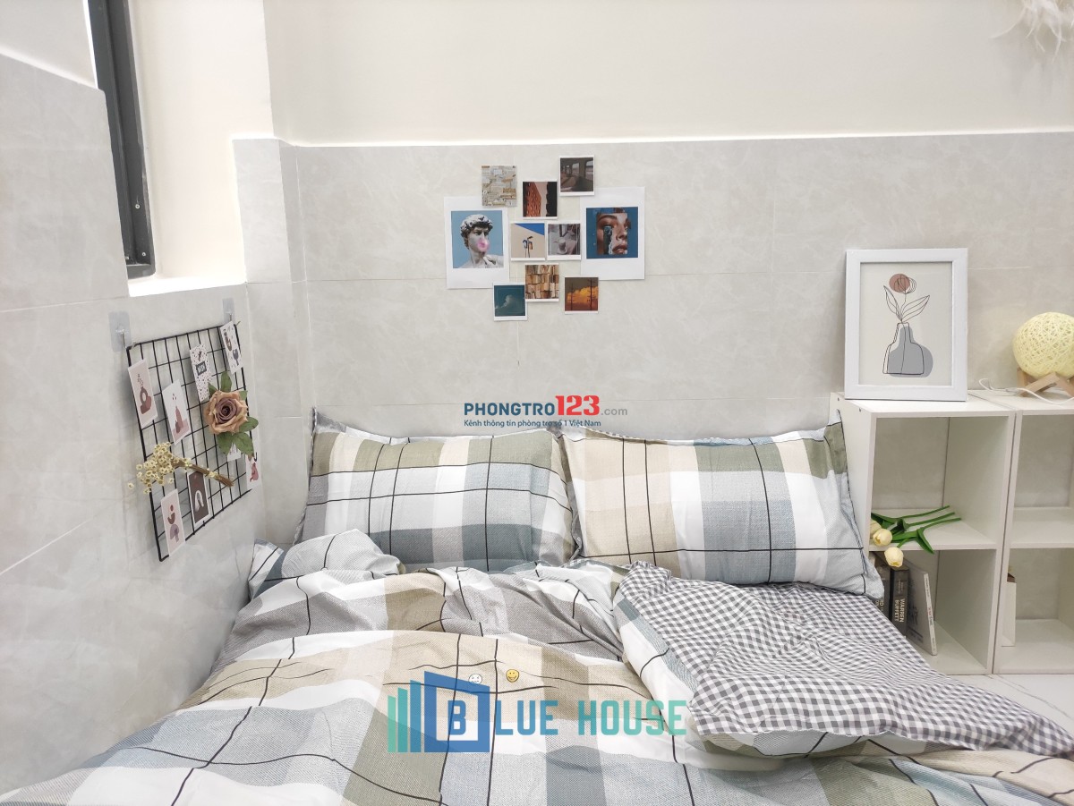 Cho thuê căn hộ tách bếp_2 cửa sổ thoáng mát_đường Phạm Văn Bạch_view sân bay