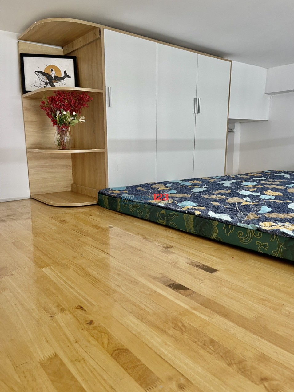 Phòng trọ có gác_Full nội thất_Bancol ngay cầu Hoàng Hoa Thám