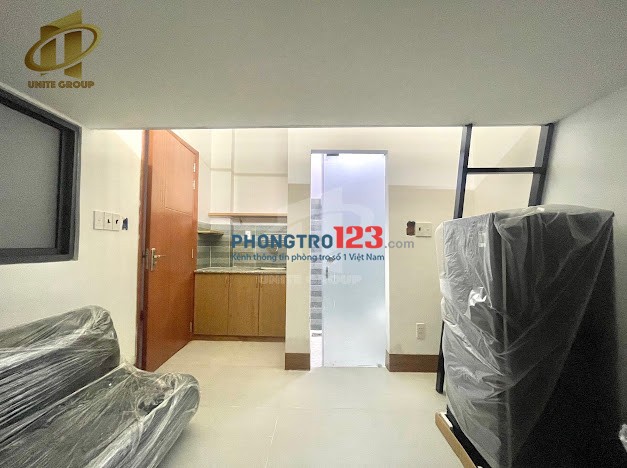 Cho thuê duplex mới 100% full nt, đầy đủ tiện nghi, cửa sổ. Khách dọn vào là ở luôn. Gần Lotte, Rmit