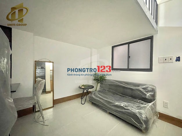 Cho thuê duplex mới 100% full nt, đầy đủ tiện nghi, cửa sổ. Khách dọn vào là ở luôn. Gần Lotte, Rmit