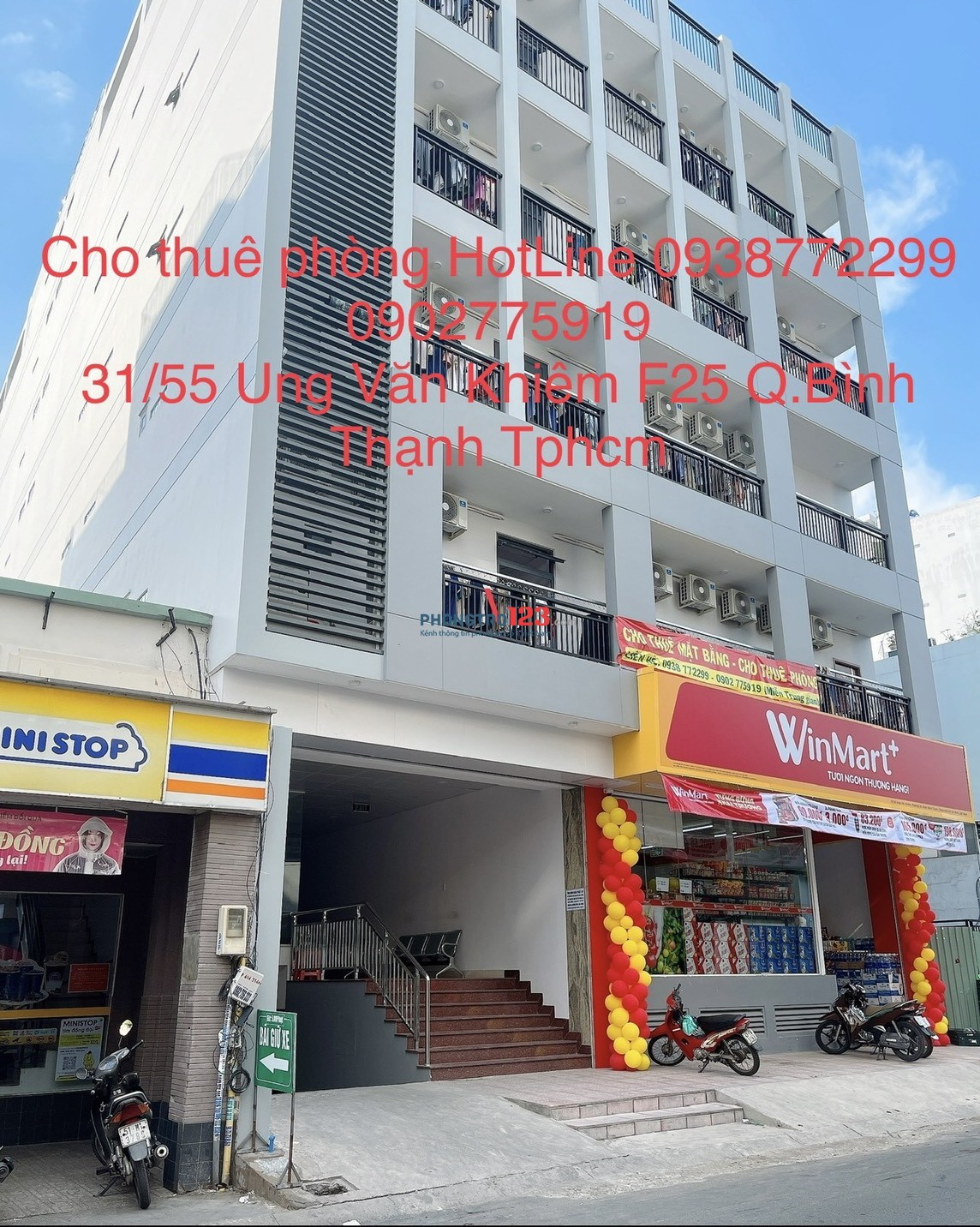 Cho thuê phòng đối diện đại học hutech Ung Văn Khiêm HotLine 0938772299 - 0902775919