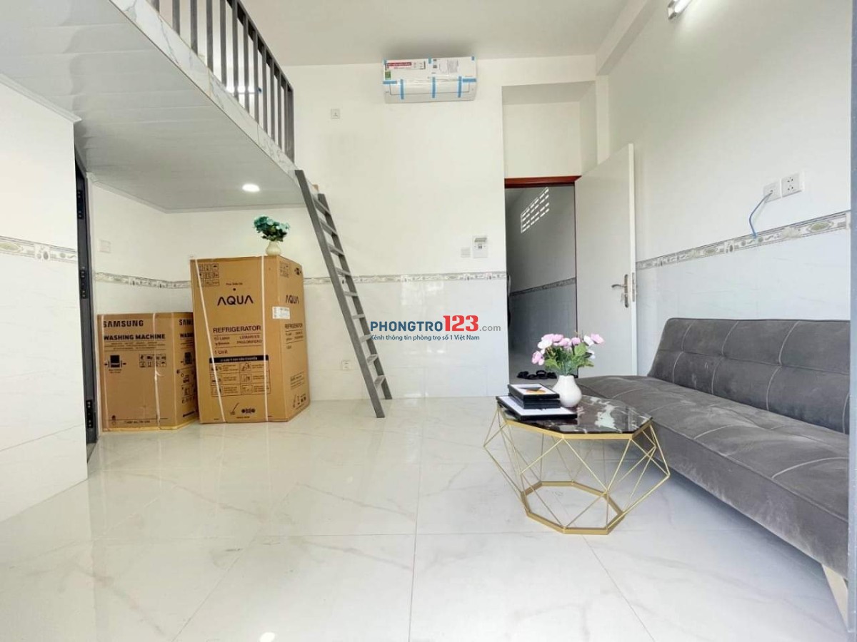 Căn hộ có gác full nội thất ở được 4 người