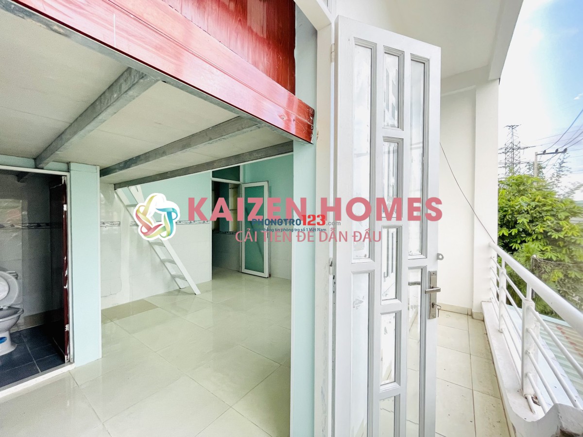 Phòng Gác lửng + Ban công - Mới 100% - Đối diện vinhomes grandpark - Gần FPT, khu CNC