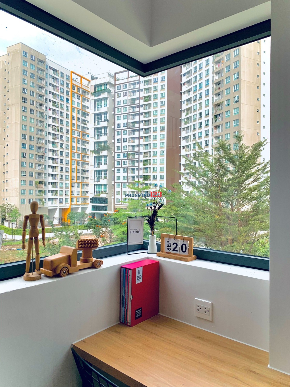 STUDIO Balcony thiết kế Hiện đại Full nội thất ở Nguyễn Duy Trinh Thoáng+Đẹp+Xanh