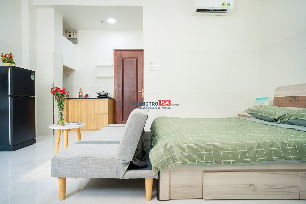 Cho thuê căn hộ full nội thất gần cầu Nguyễn Văn Cừ và vòng xoay Trung Sơn