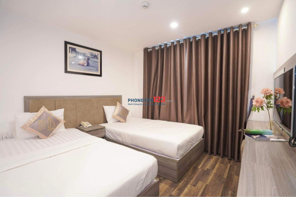 Cho thuê phòng Khách Sạn tiêu chuẩn 3* mặt tiền đường Hồ Nghinh BAO ĐIỆN NƯỚC