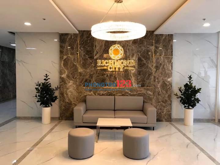 Cho thuê office-tel Richmond City đầy đủ tiện ích, MT Nguyễn Xí, gần ĐH Văn Lang giá từ 9 triệu