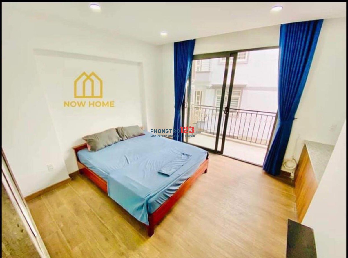 Studio nội thất đẹp, ban công siêu rộng. FULL nội thất 100%