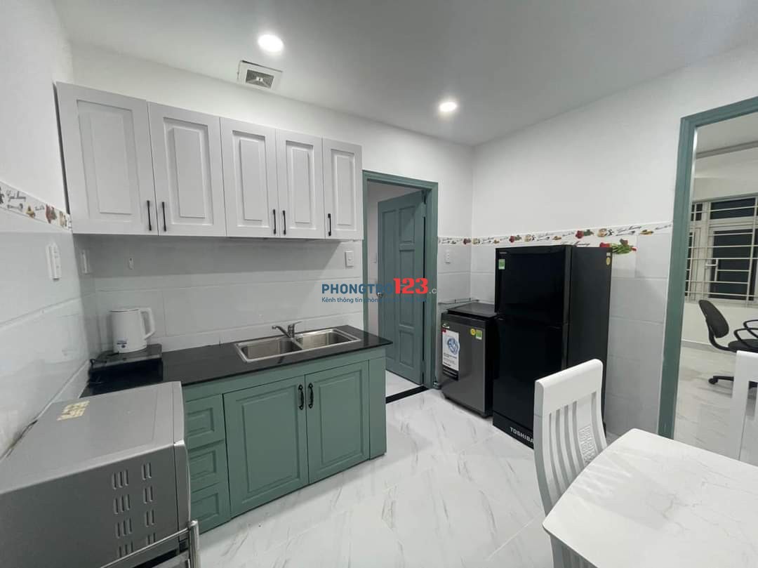 Căn Hộ 1 Phòng Ngủ Riêng Full Tiện Nghi 3P Đi Chợ Phạm Văn Hai, Nhà Thờ 3 Chuông